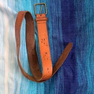 Leather belt